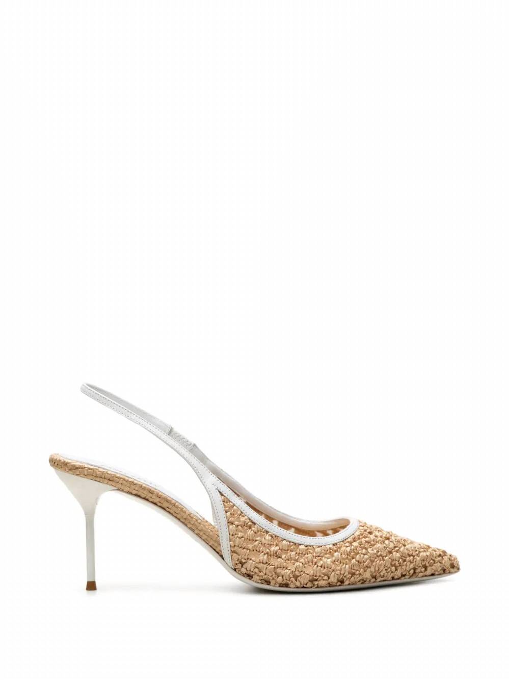 NEW PARIS TEXAS women's lidia slingback sandals in natural